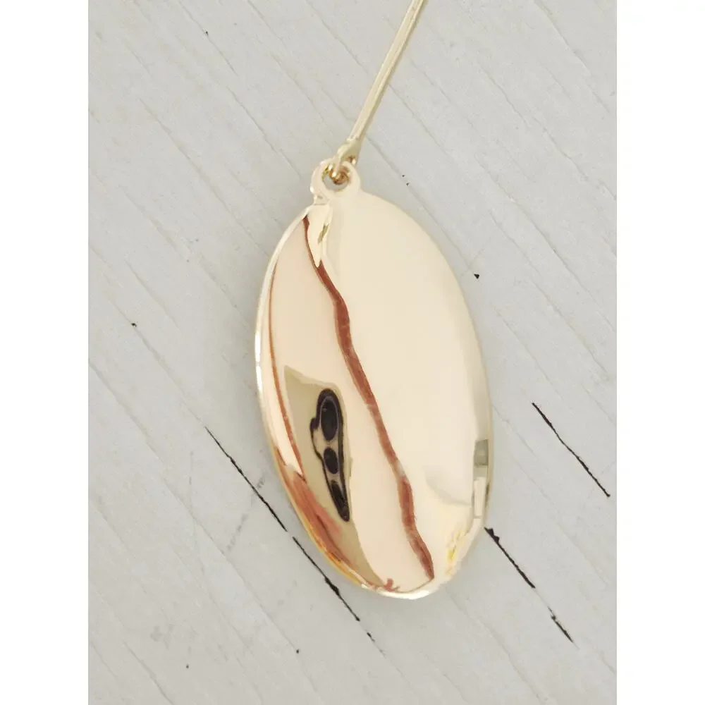 Vintage Gold-tone and Black Enamel RLM SOHO Necklace
